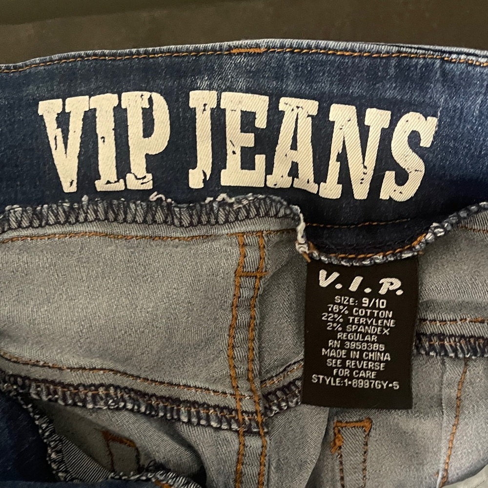 VIP Distressed Denim Jeans